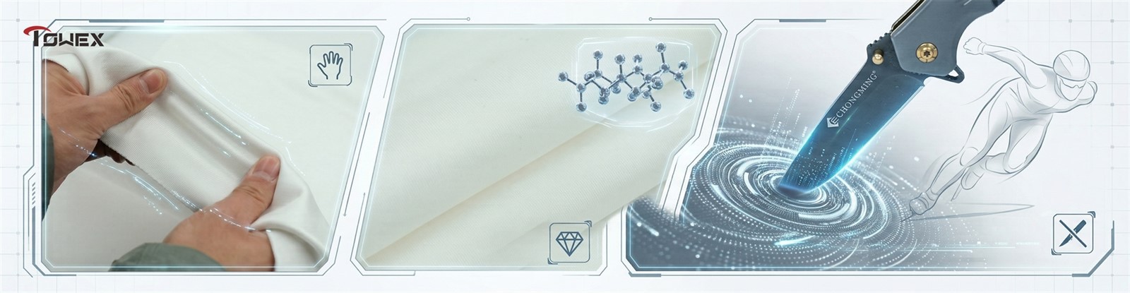 High-Stretch Cut Resistant Fabric High-Stretch Cut Resistant Fabric